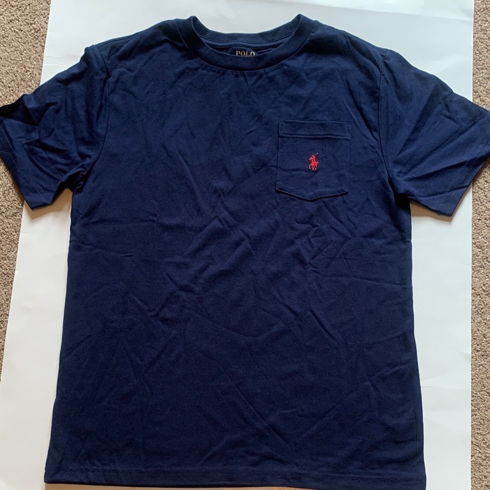 Polo by Ralph Boys Lauren Dark Blue Short Sleeve Tee